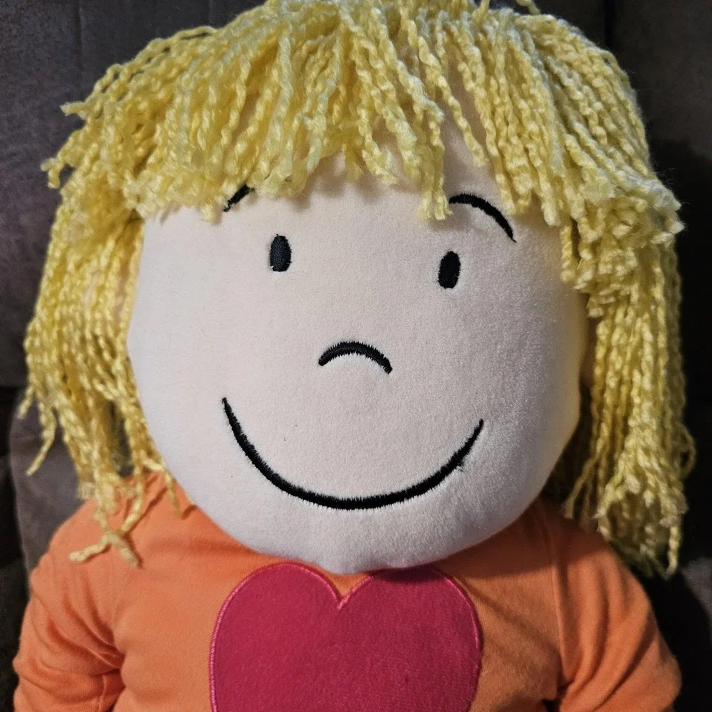 Vintage 2000 Groovy Girl 46in Supersize Rag Doll Yellow Yarn Hair Manhattan Toy